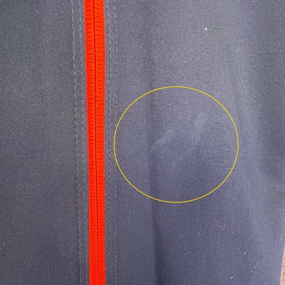 Nike Illinois Fighting Illini Jacket Mens L Navy Blue Softshell Sporty Casual